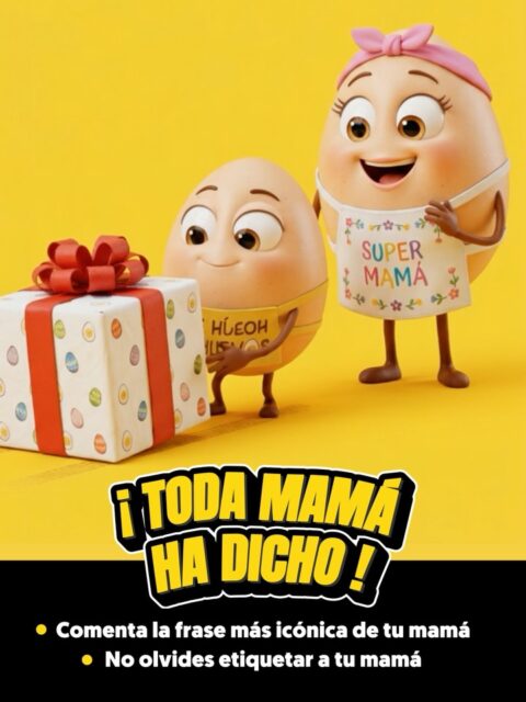 Seguimos celebrando a mamá, porque ella se merece lo mejor 😎🤩🍳✨
La frase icónica de tu mamá, la puede convertir en la ganadora de uno de estos premios, para participar sigue los pasos:
1. Comenta la frase común de tu mamá
2. Etiqueta a mamá (requisito indispensable)
3. Ambos deben seguir nuestra cuenta @conhuevos_sv
4. Comparti el post en historias
Estamos listos para leerlos 🤓✨
Los ganadores serán seleccionados entre todos los participantes de manera aleatoria. Se verificará el cumplimento de los pasos previamente descritos.