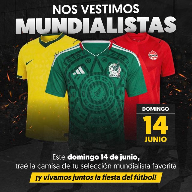 Este domingo vivamos la fiebre mundialista ⚽️😎✨ trae la camisa de tu equipo favorito y entrena con huevos 🙌🏼🍳✨

Tendremos muestras gracias a @lachulasv 

Recorda que después del entreno podes disfrutar los partidos en el PALCO PRESIDENTE de @presidenteplaza en el 3er nivel😎