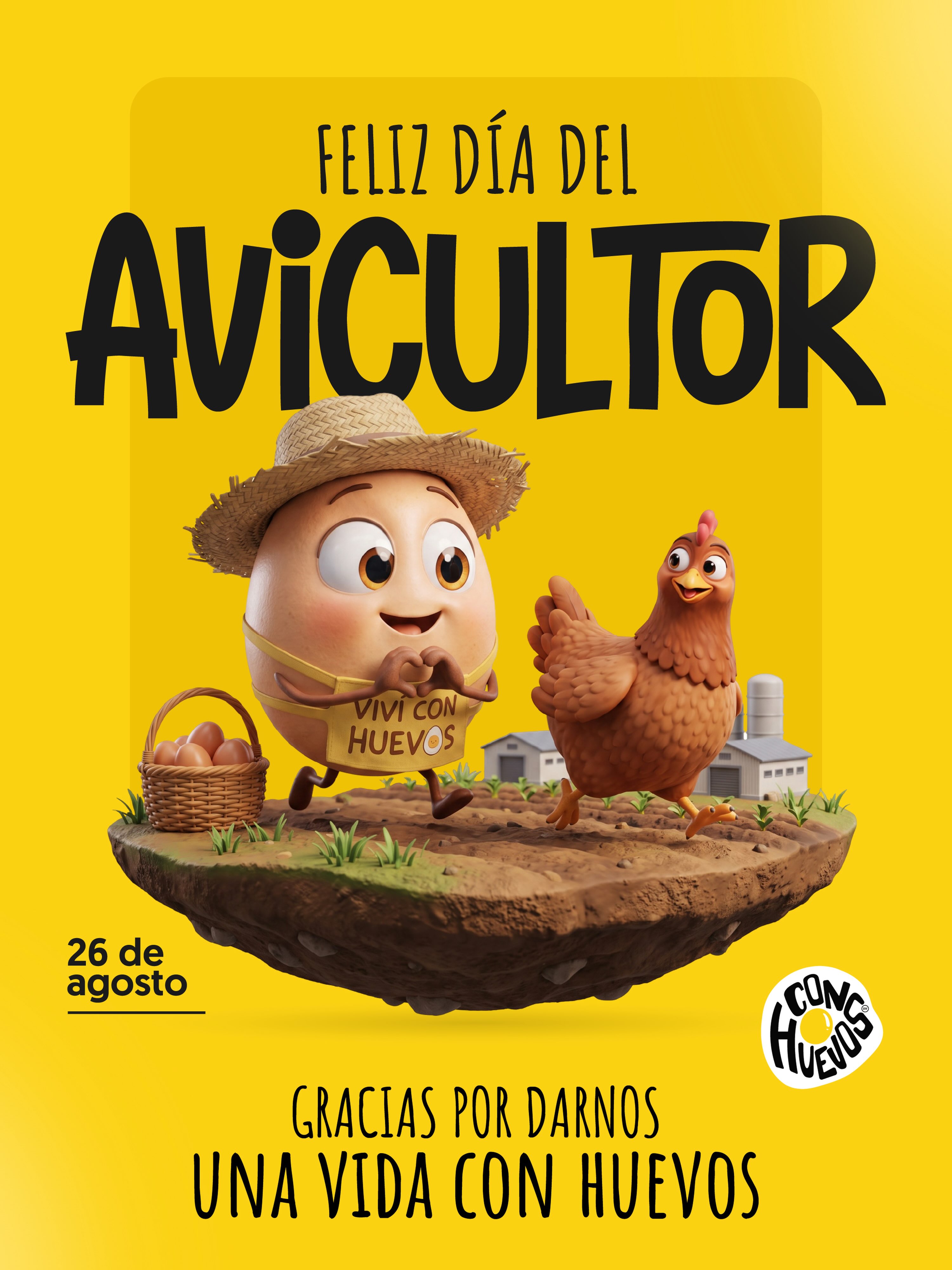 Hoy celebramos uno de los días más importantes del año en @conhuevos_sv 😎✨🤩 felicidades avicultores salvadoreños por sus esfuerzo, dedicación y compromiso por llevar huevos a nuestras mesas 🍳🍳🍳
Gracias por producir la proteína de mejor calidad para nutrir a los salvadoreños 💪🏼✨
26 de agosto, día del avicultor🇸🇻