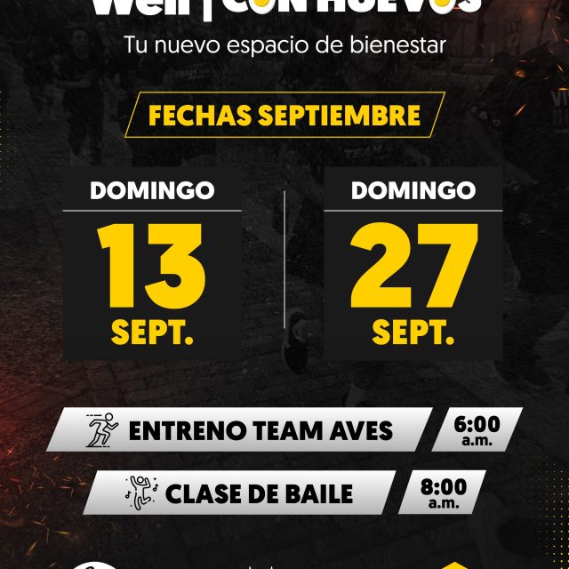 Reserva las fechas de septiembre para asistir a WELL| CON HUEVOS 🍳✨😎

Gracias a @presidenteplaza y @conhuevos_sv