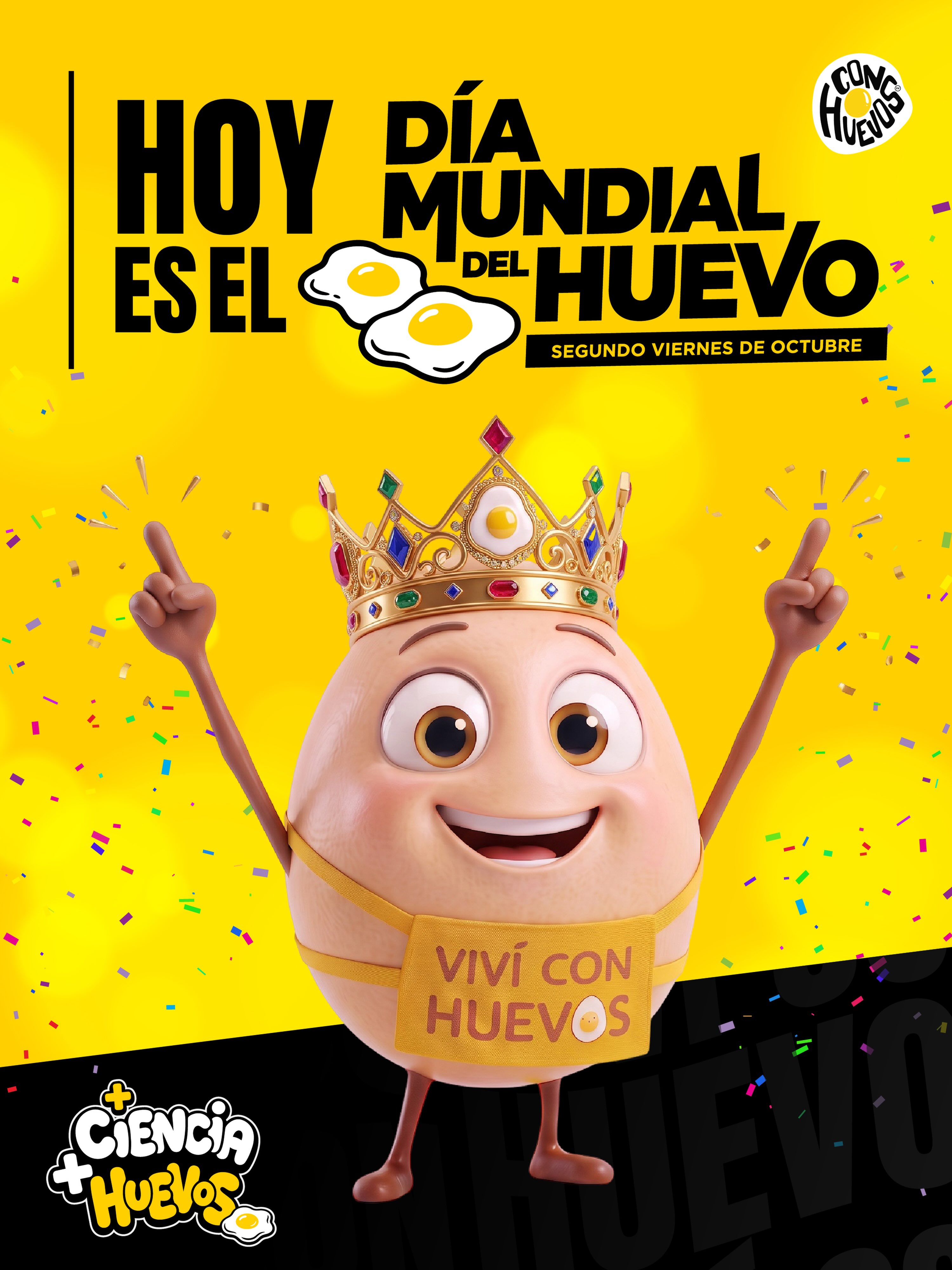 Feliz día mundial del Huevo! 🍳😎✨

Que nunca falten en tu nutrición, recorda que siempre son dos o más ✨🍳☺️