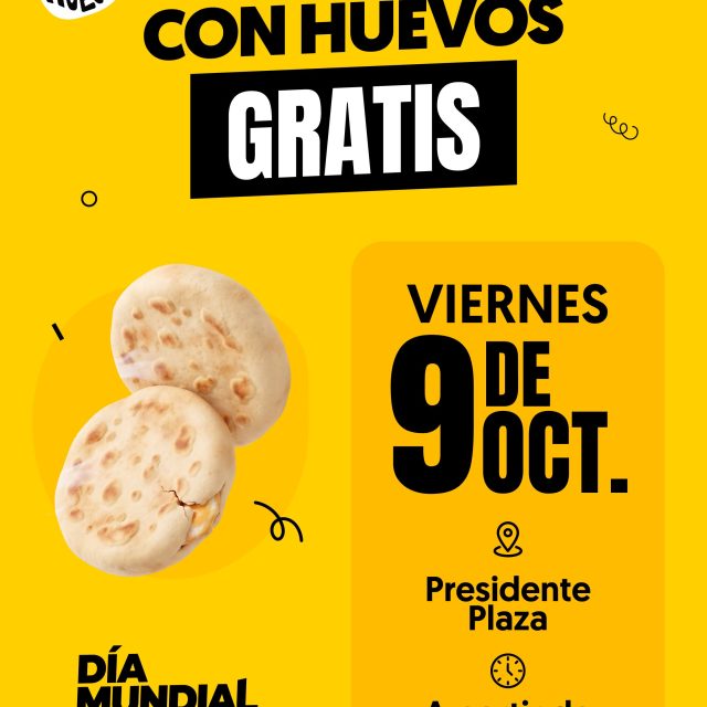 Pupusas con huevos GRATIS 🍳 ☺️✨😎 mañana en @presidenteplaza a partir de las 6:00 a.m. y además tendremos cartones de huevos a precio especial gracias a @huevoselgranjero 🙌🏼☺️

Te esperamos ✨