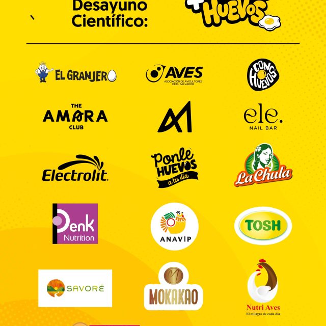 Gracias a las marcas patrocinadoras del evento 😎🍳✨🇸🇻

Estamos listos para disfrutar una jornada científica llena de nutrición y actividad física. 

Nos vemos mañana 😎🍳✨